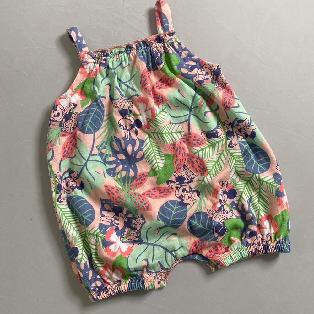 Disney Baby Tropical Minnie Mouse Romper 0-3m